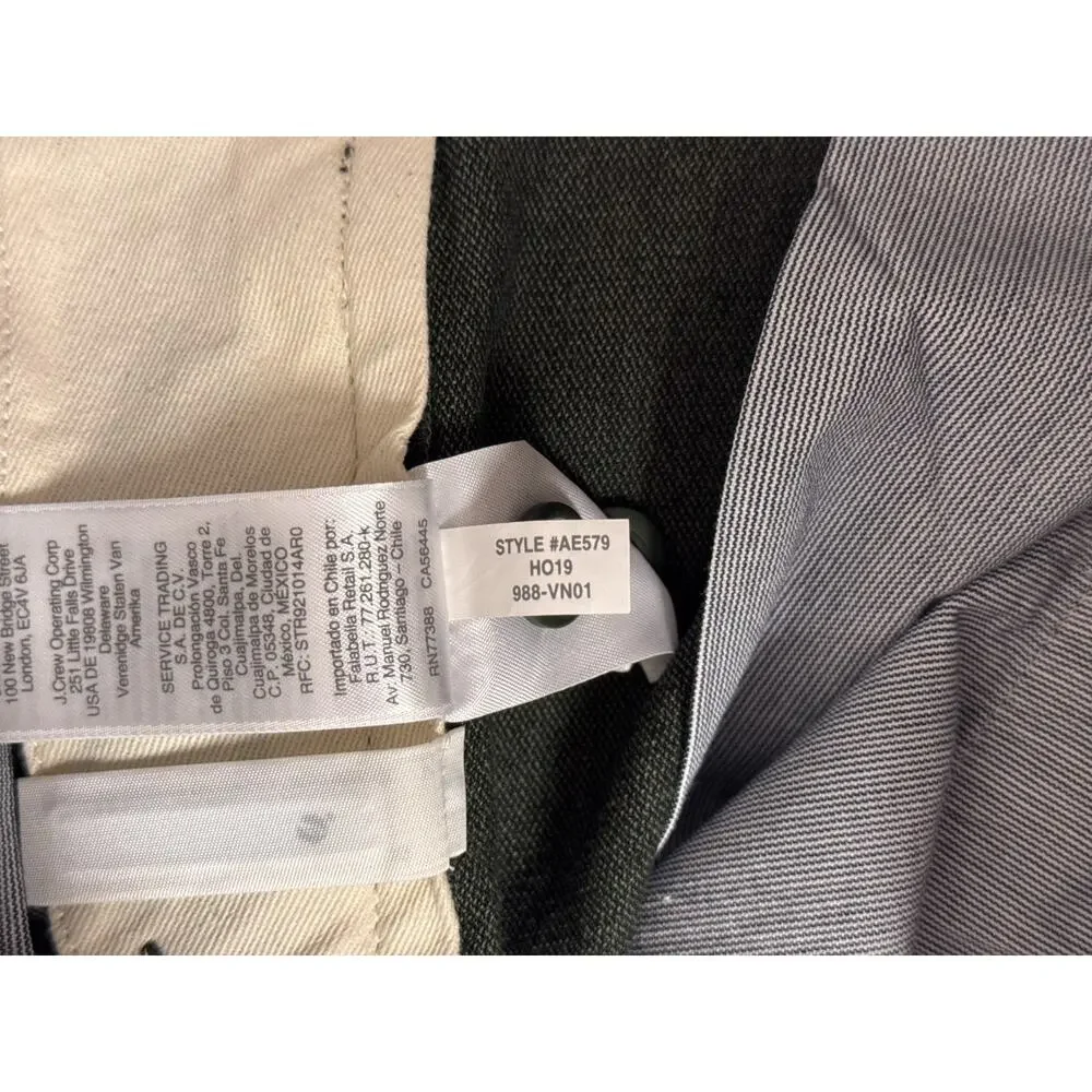 New J Crew Pants 30 x 30 Mens Green Cotton Woven Chino Trouser